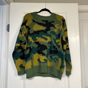 Camo sweater